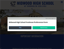 Tablet Screenshot of midwoodhighschool.org